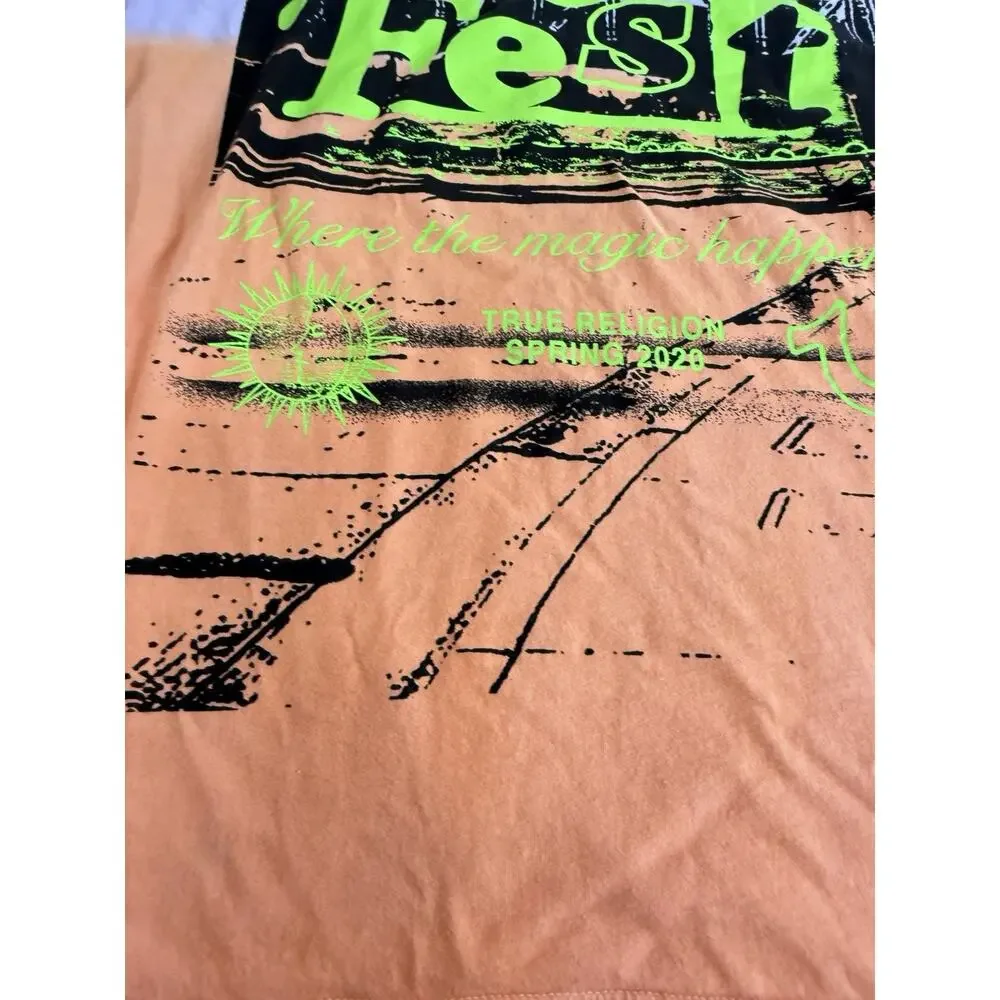 True Religion Rose Fest 2020 Bank Tee Long Sleeve Men Size Large - Picture 5 of 9